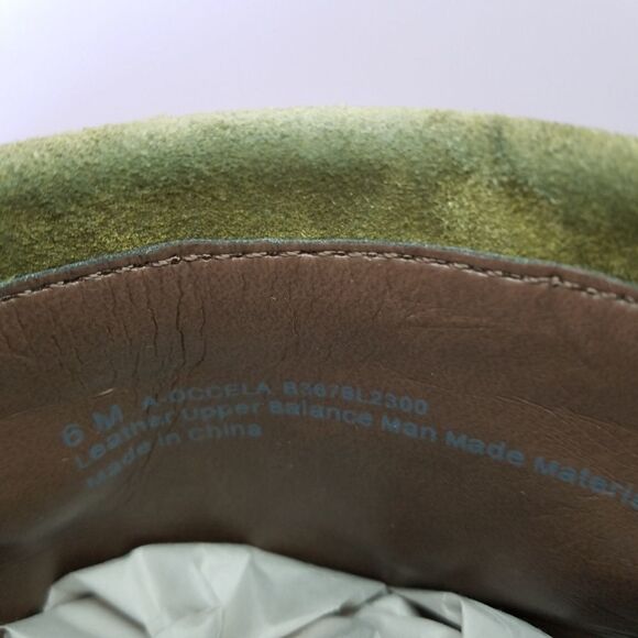 Franco Sarto A-Occela Women's Ankle Block Heel Pull on Olivr Green Suede Booties - Picture 6 of 9